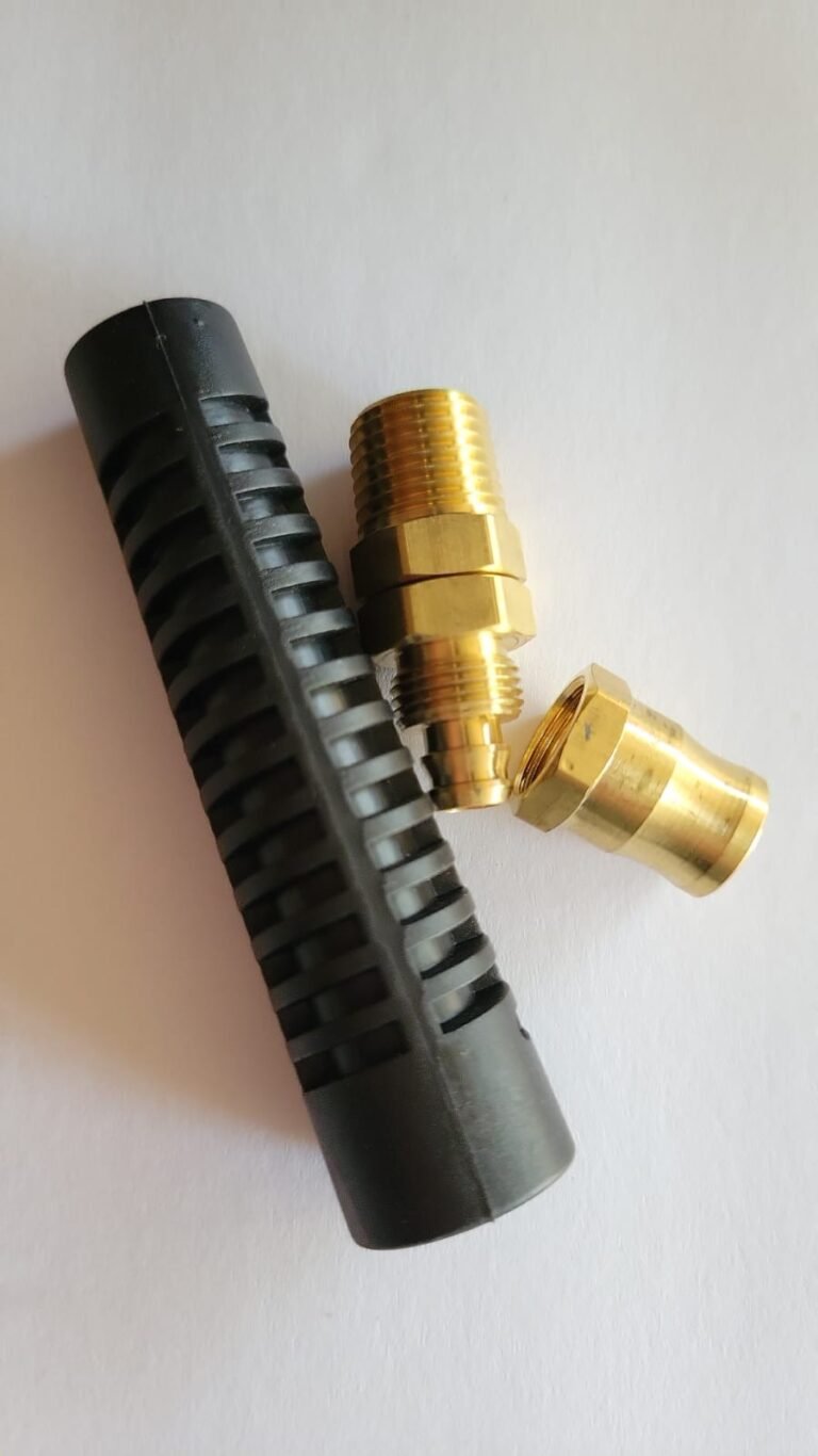 INTERESTATE PNEUMATIC REUSABLE STRAIN RELIEF FOR 1/4" ID HOSE, 1/4" MPT SWIVEL FITTING HRPZ24-K3