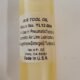 AIR TOOL OIL YL12-004 FOR USE IN PNEUMATIC TOOLS & AUTOMOTIC AIR LINE LUBRICATORS NON-DETERGENT. TURBINE OIL 4oz MADE IN USA