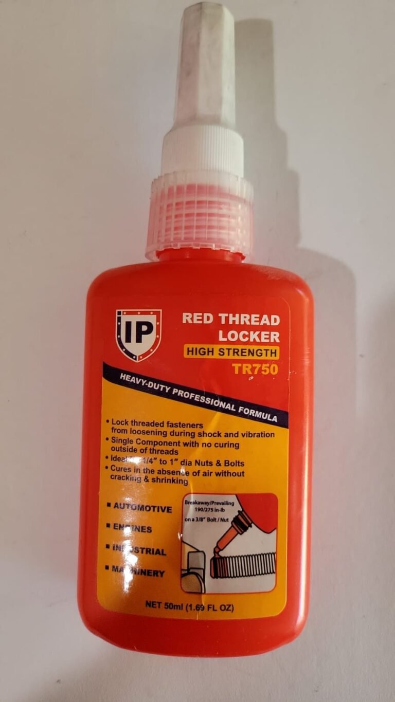 TR750 RED THREAD LOCKER HIGH STRENGTH HEAVY DUTY PROFESSIONAL FORMULA