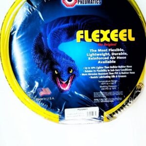 FLEXEEL HOSE 1/4 ID X 100FT, 1/4 MPT,TR YLW.