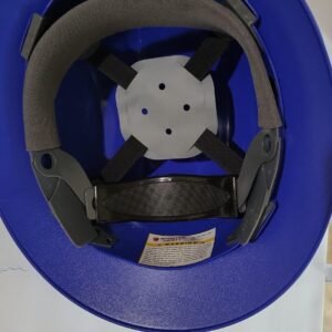 INTERSTATE SAFETY SNAP LOCK 4 POINT RAT CHET SUSPENSION FULL BRIM HARD HAT 6-1/2 TO 8 HEADS BLUE COLOR