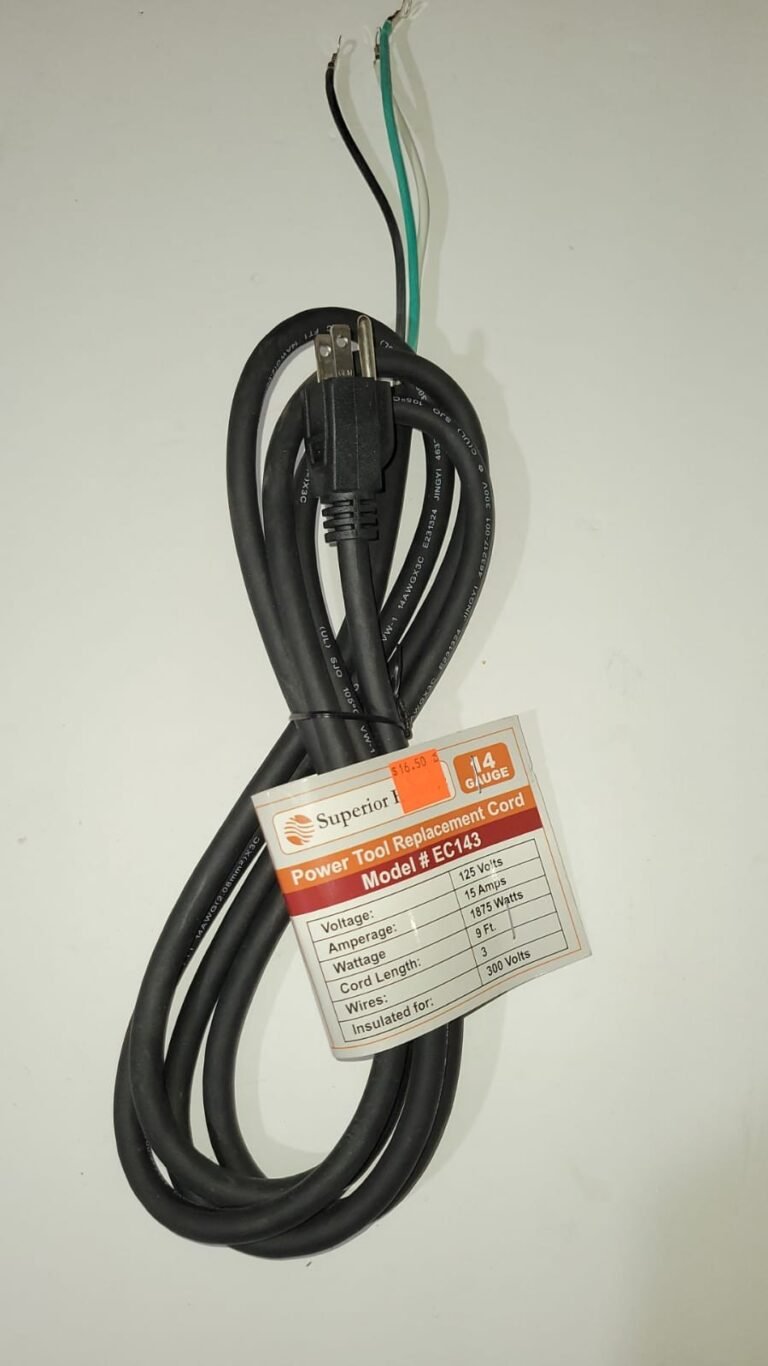 SUPERIOR ELECTRIC POWER TOOL REPLACEMENT CORD