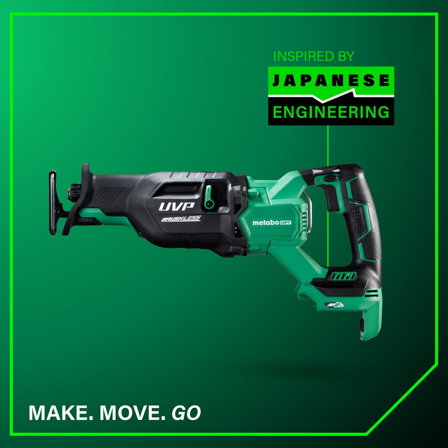 CR36DAQ4 metabo HPT 36V MultiVolt Cordless Reciprocating Saw - Image 2