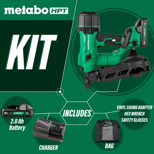 NV1845DA 18V CORDLESS METABO COIL ROOFING NAILER - Image 5