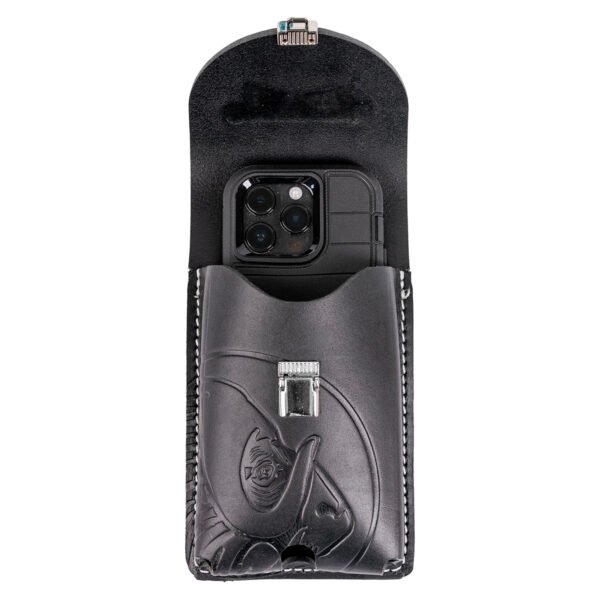 B5333 Belt-Worn XXL Leather Phone Holster - Image 2