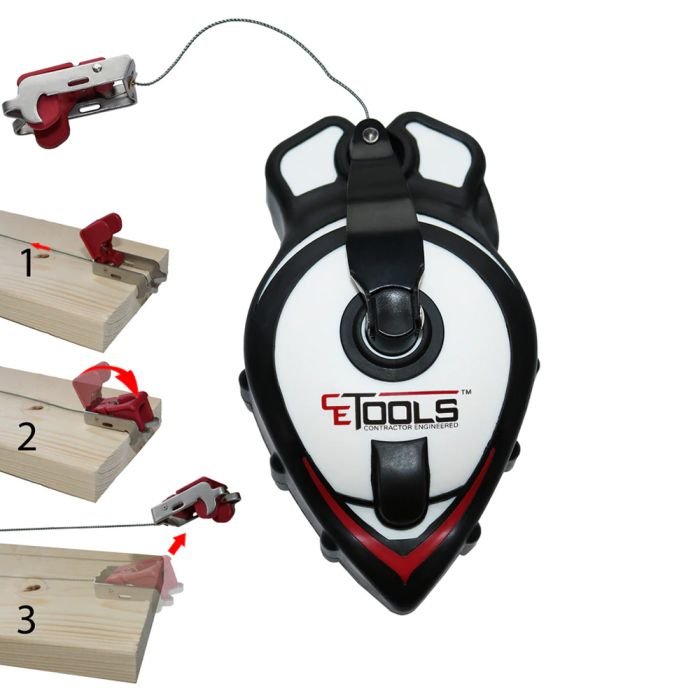 CE Tools CET103 Snap Back Releasable Tip Chalk Line - Image 2