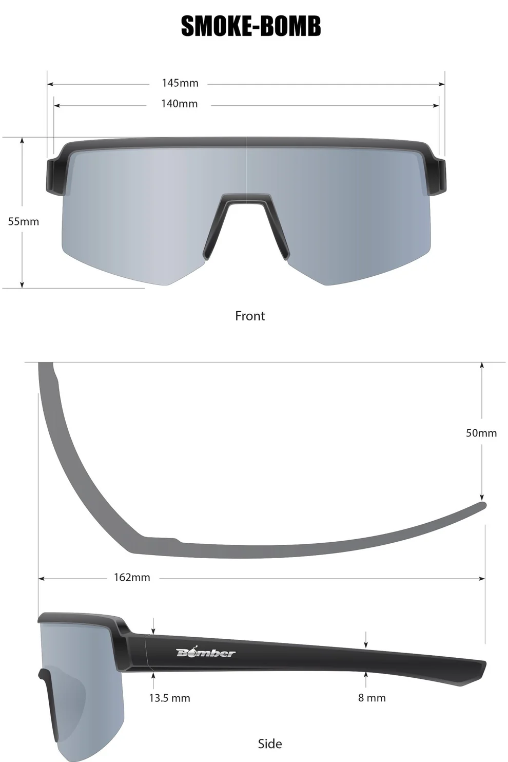 SMK111RM SMOKE Bomb Safety - Polarized Red Mirror - Image 3