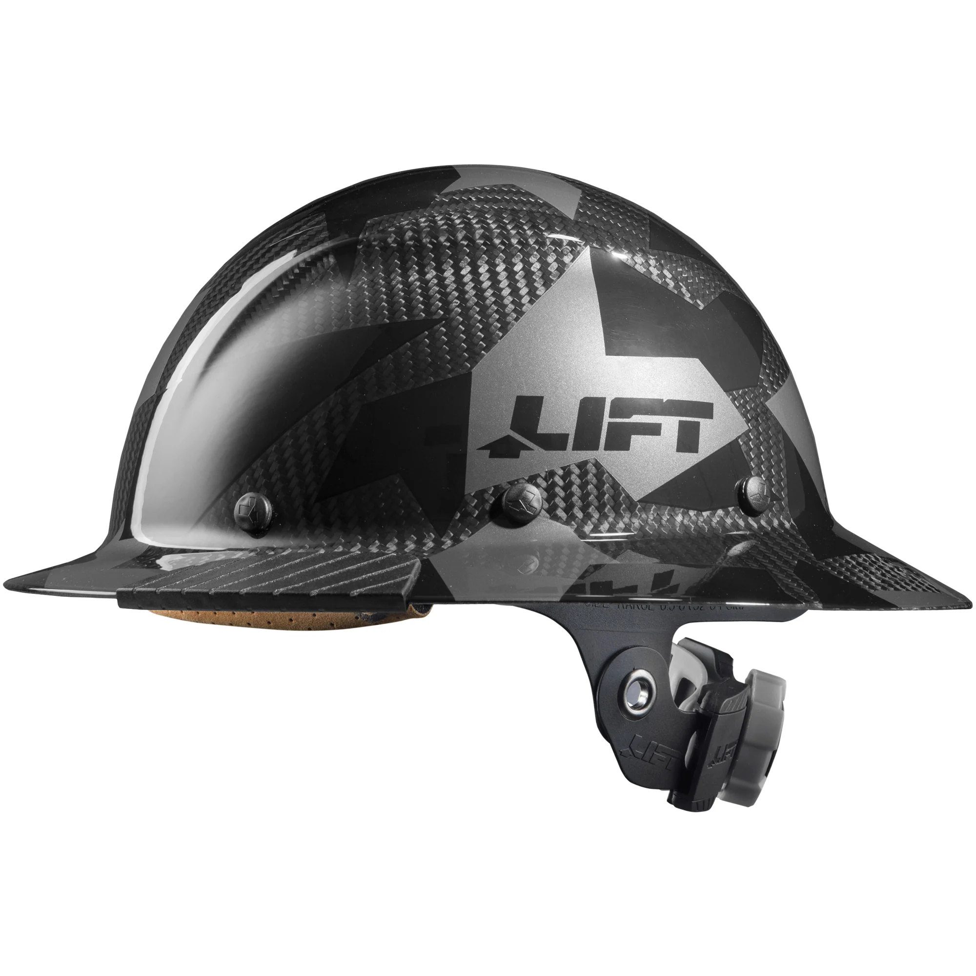 HDC-20CK DAX Fifty 50 Carbon Fiber Camo Full Brim Hardhat